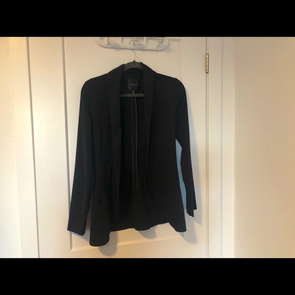 Black tapered blazer from Dynamite, size small.